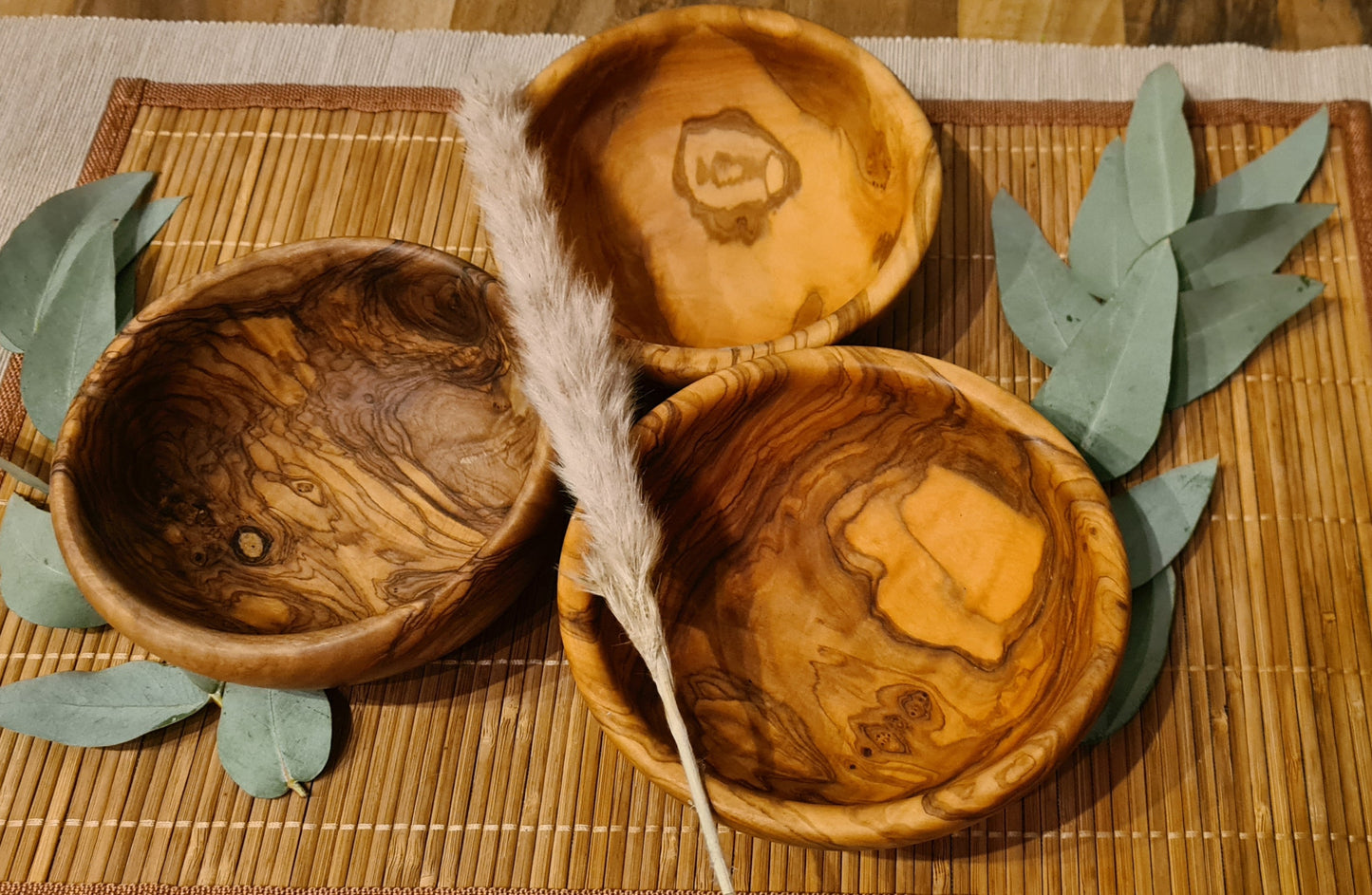 Olivenholz Schalen, Schüsseln, Schälchen, Holzschale, Weihnachtsgeschenk, Eco